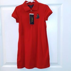 Polo Ralph Lauren Red Girls Dress. Size 5T